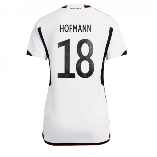 Tyskland Jonas Hofmann #18 Hjemmedrakt Kvinner VM 2022 Kortermet Tyskland Jonas Hofmann #18 Hjemmedrakt Kvinner VM 2022 Kortermet
